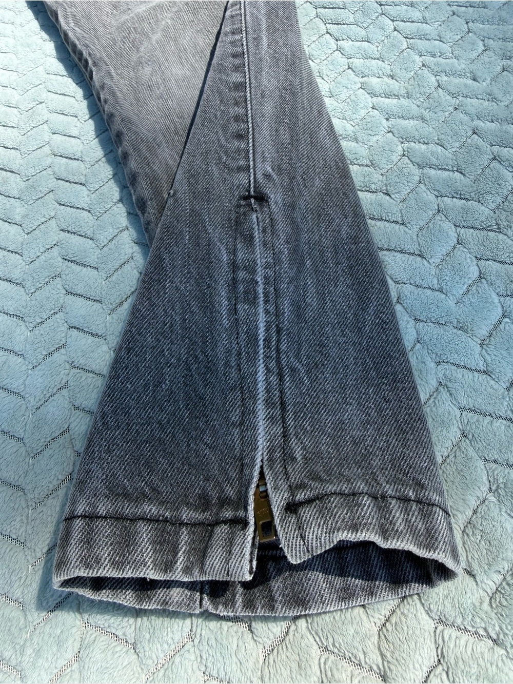 Vintage 80s Gitano High Waisted Mom Jeans Gray Acid Wash Tapered Leg Zip Ankle - Picture 12 of 15
